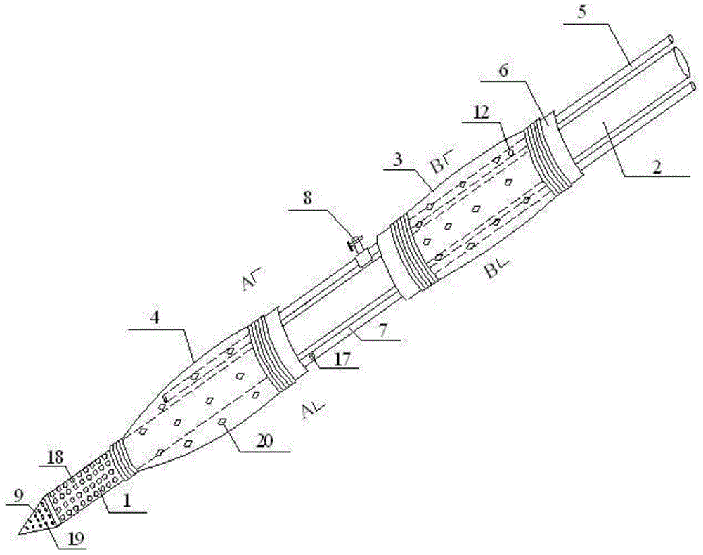 Hole sealing method for coal bed gas drainage drill hole