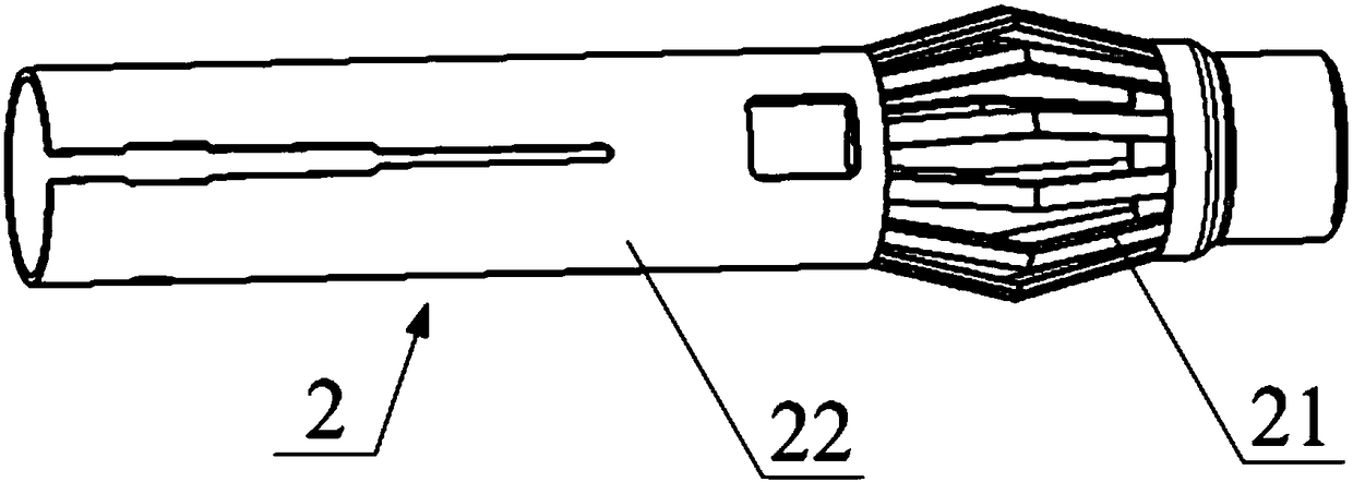 Crumple type steering column and automobile