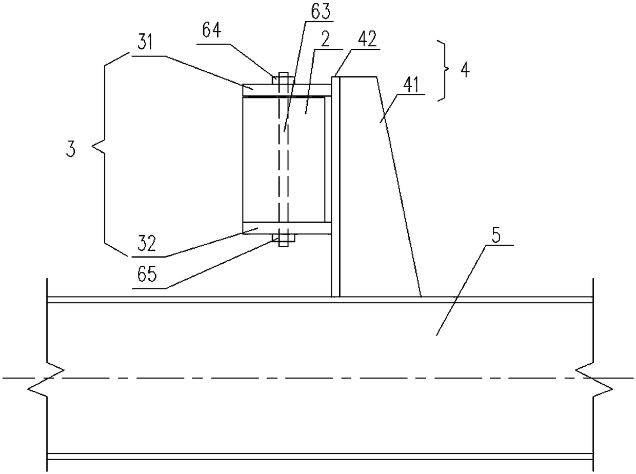 Clamping plate type support of aluminum alloy hub-type joint net frame