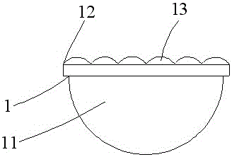 Headlight cluster structure with double illumination area of ​​lateral light spot