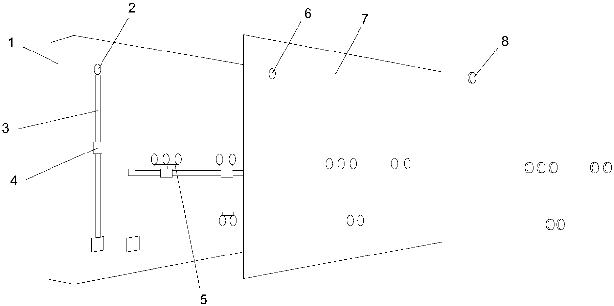 Integrated wallboard circuit system and installing method thereof