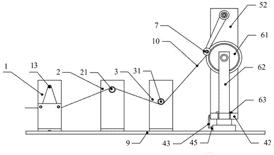 Fiber unfolding winding device