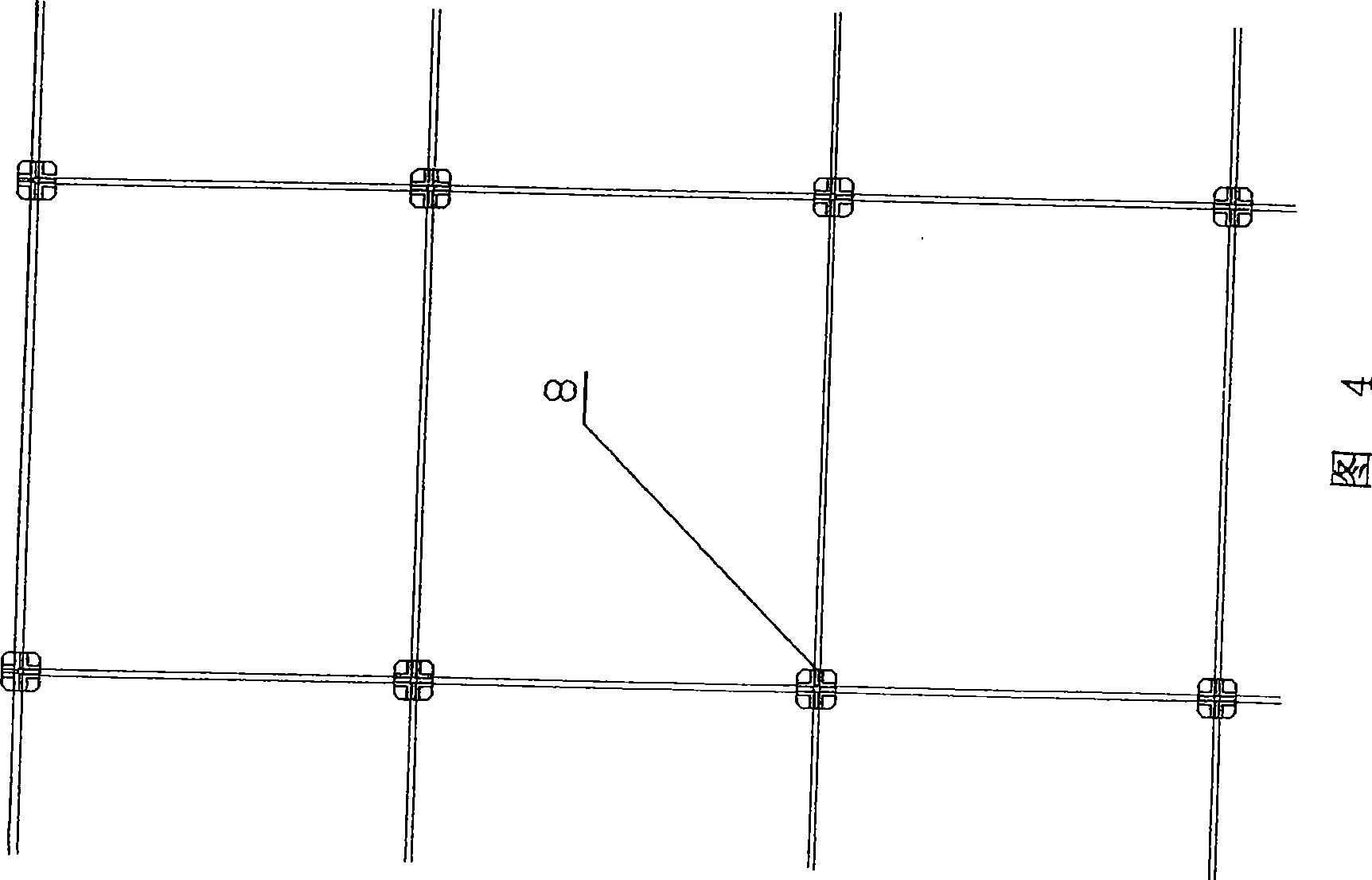 Unidirectional double-layer cable curtain wall