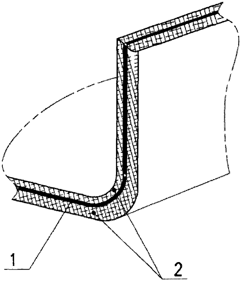 Anti-radiation material and CT (computed tomography) chassis