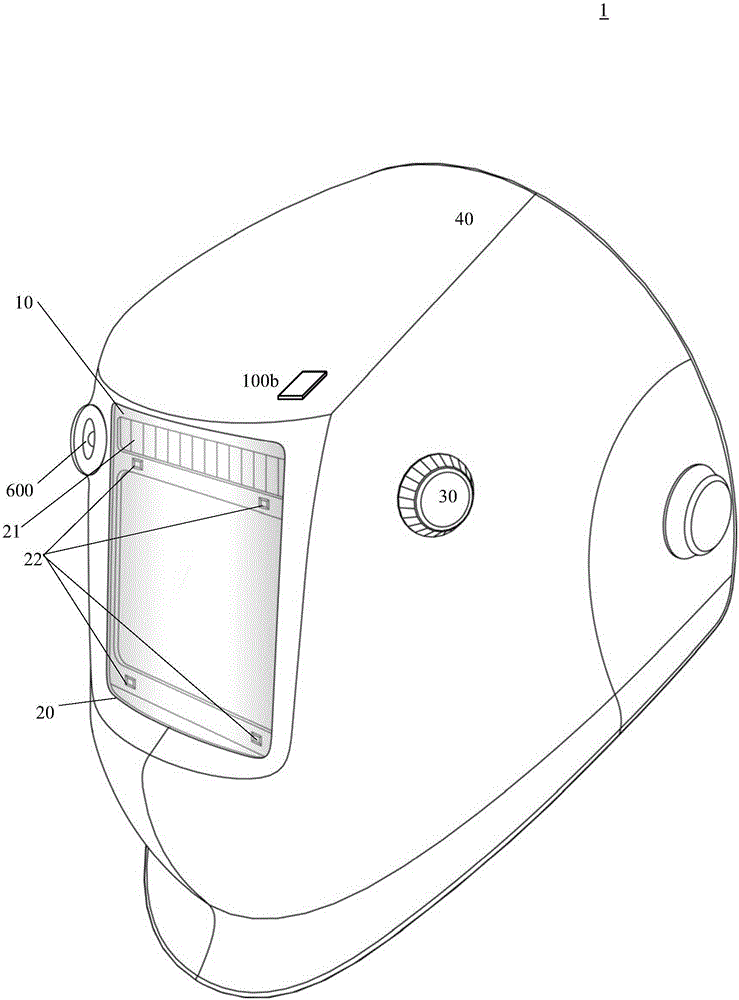 Wireless projection type welding mask and welding machine provided with same