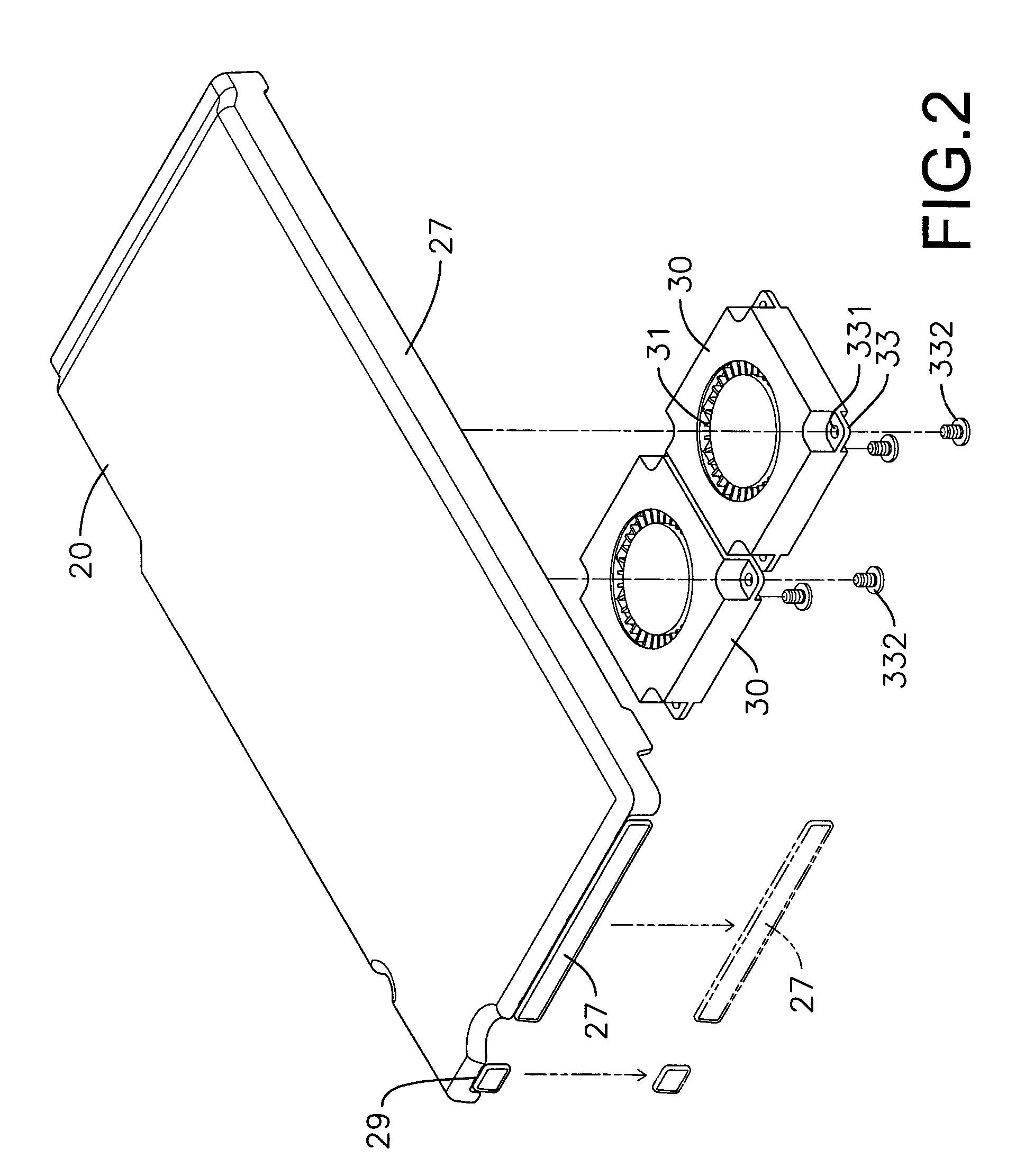 Air shroud installed on a circuit board