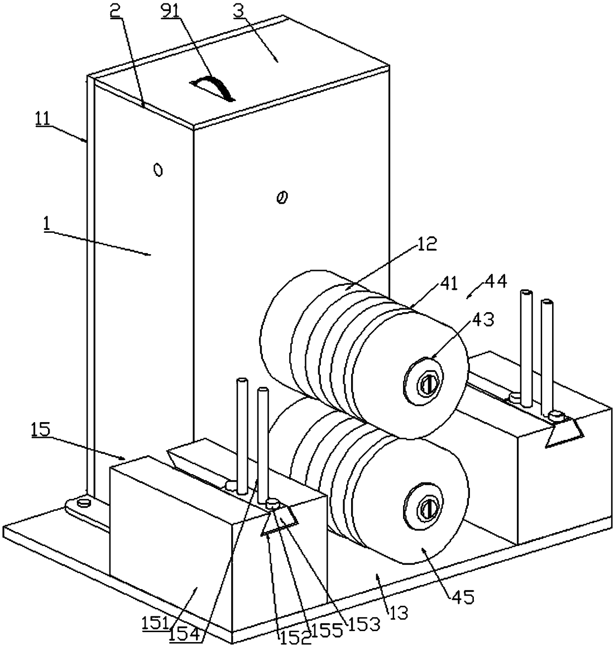 Improved guiding device used for pressing and connecting automobile wire harnesses