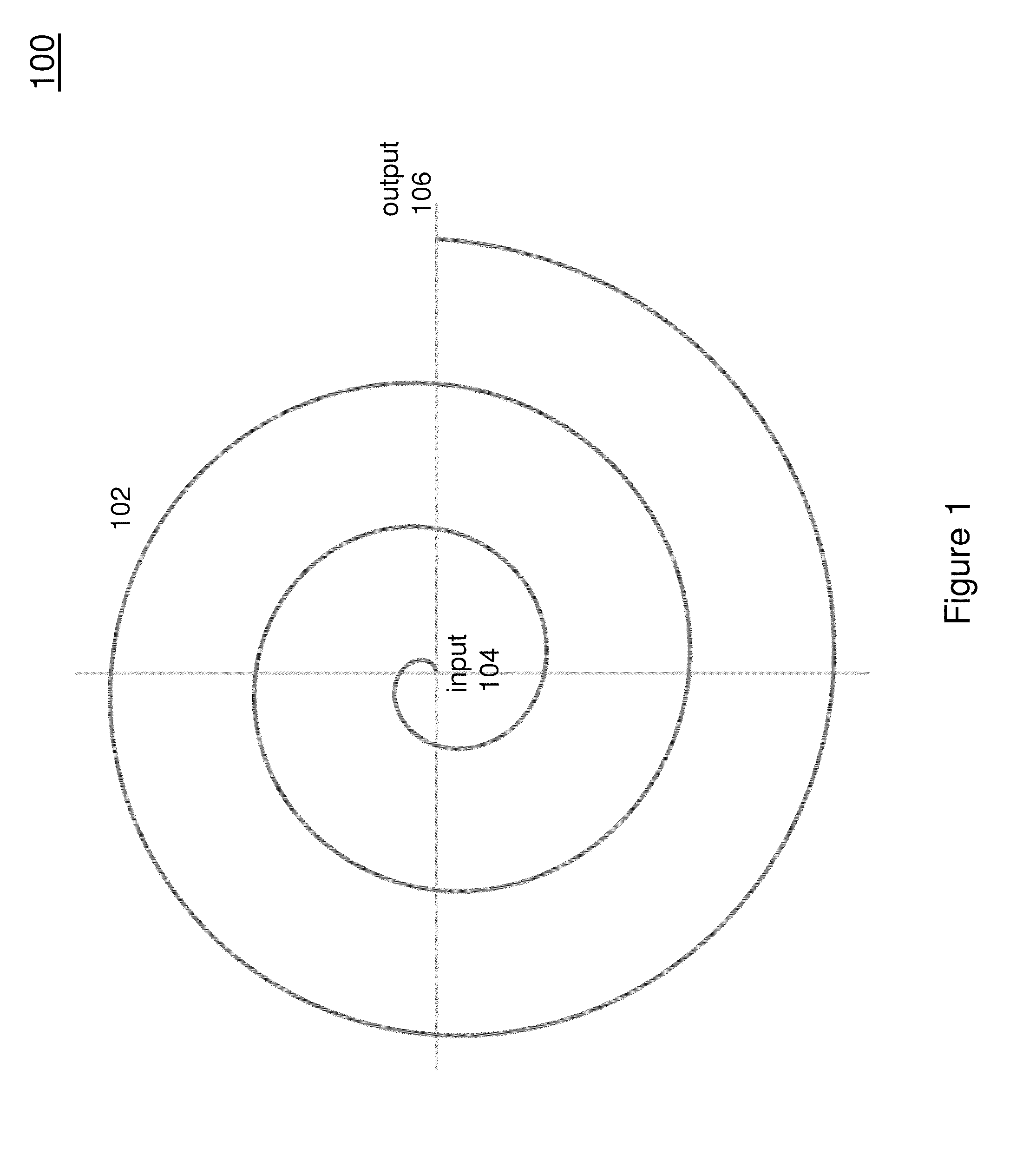 Spiral surface electromagnetic wave dispersive delay line