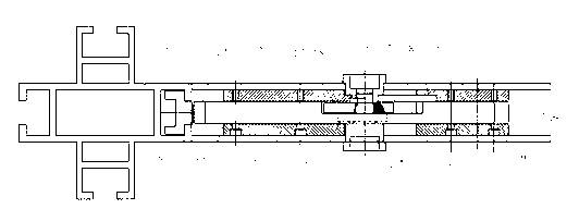 Concealed section beam-column connection structure