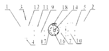 Concealed section beam-column connection structure