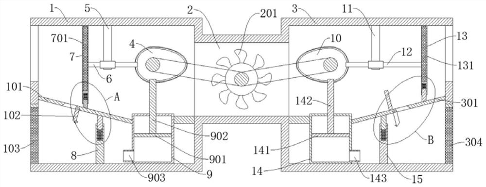 Circulating desanding device for sewage treatment