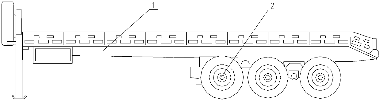 Self-tilting semi-trailer