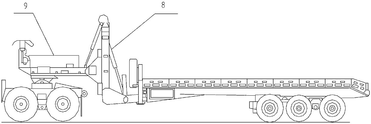 Self-tilting semi-trailer