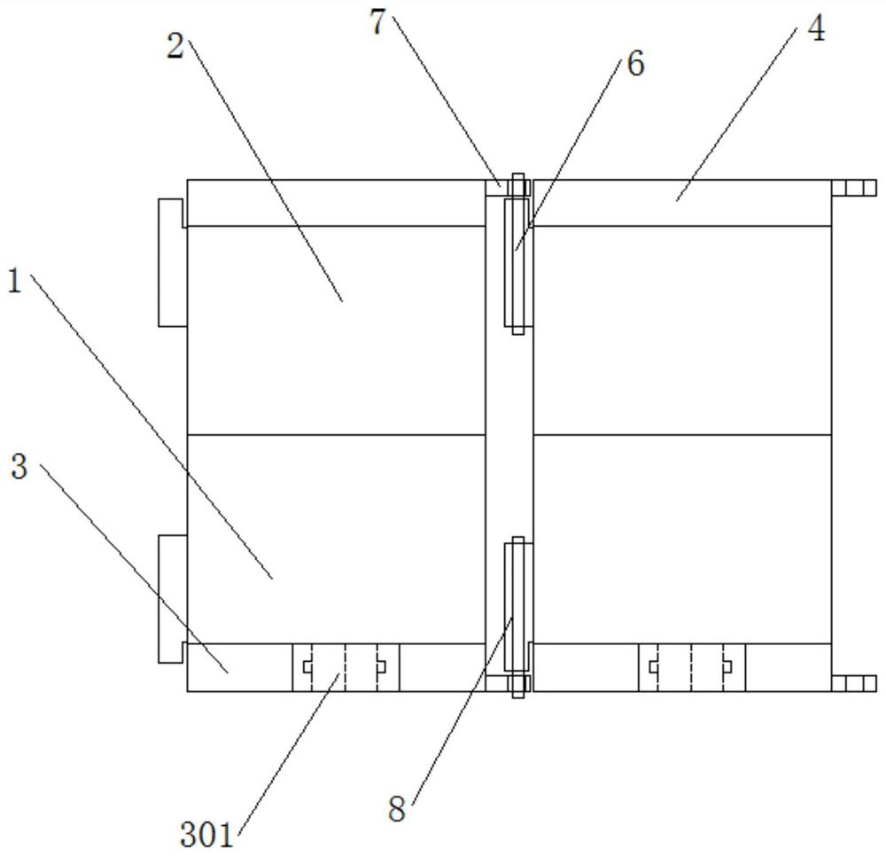 A monitoring cable connection device for a medical anesthesia plane monitor