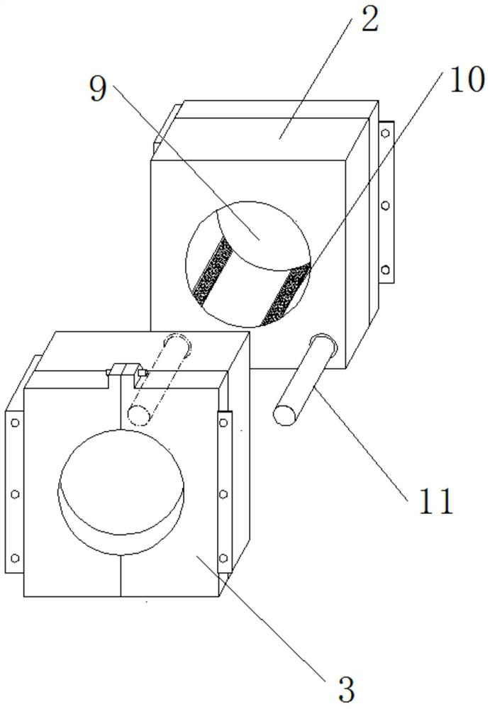 A monitoring cable connection device for a medical anesthesia plane monitor