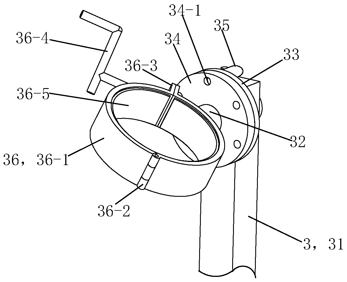 Special tooling platform for maintenance of folding arm disconnecting switch