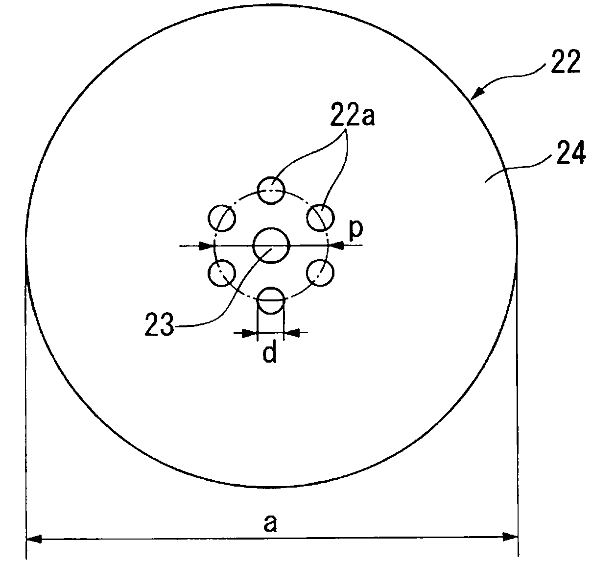 Method and device for measuring hole diameter of optical fiber with hole, and method and device for manufacturing optical fiber with hole