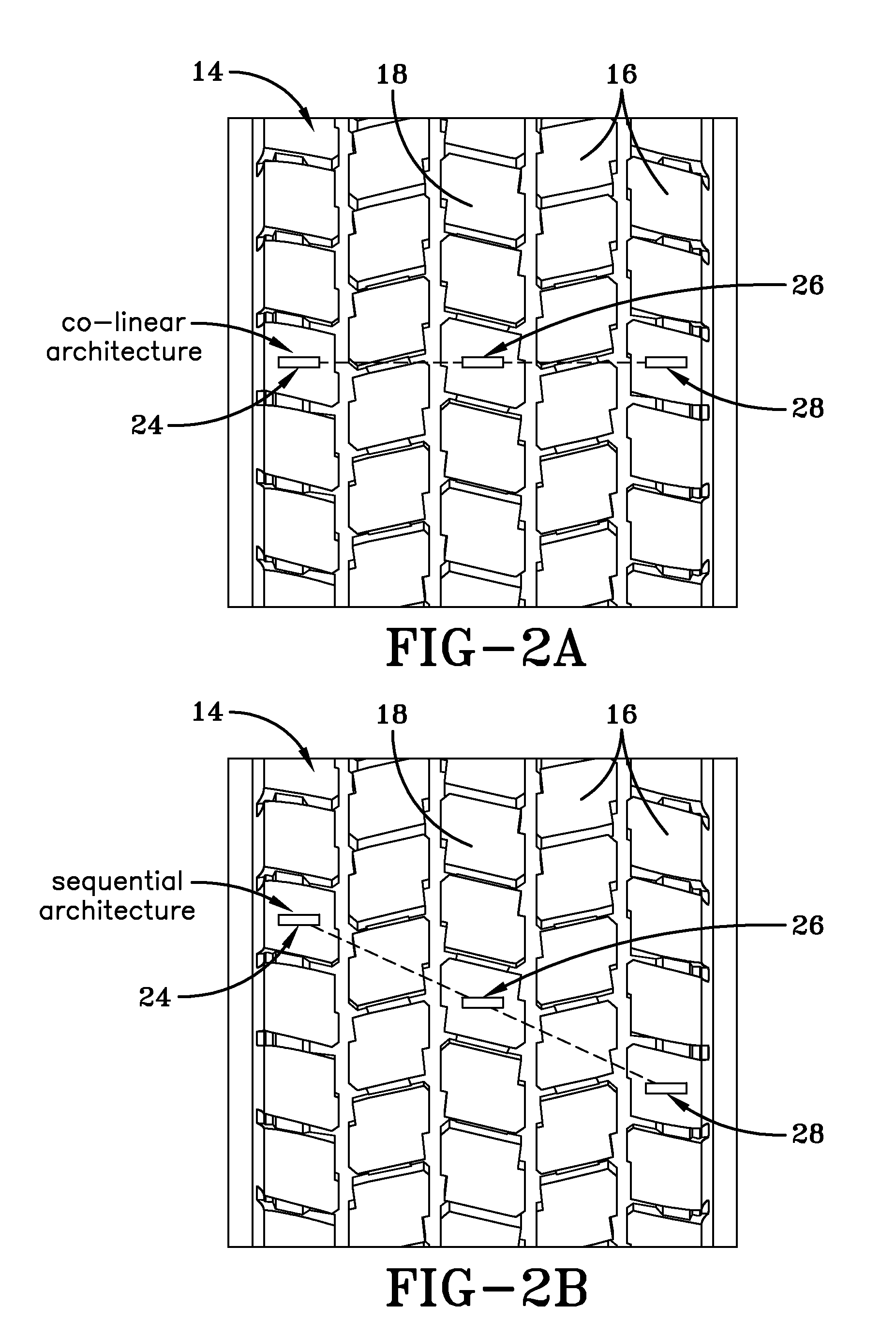 Method of tread wear sensor installation in a tire