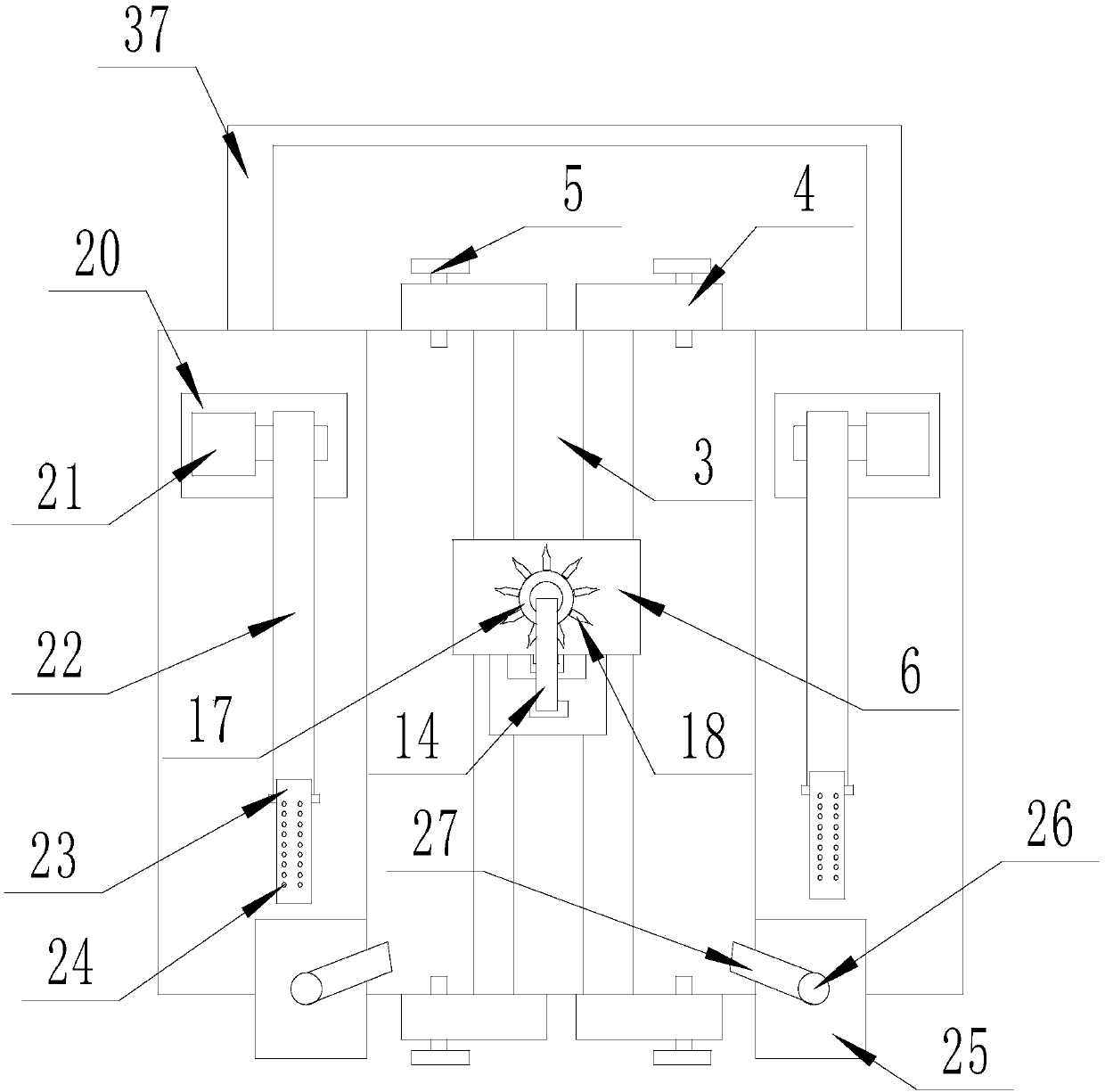 A device for mud mixing and internal mashing