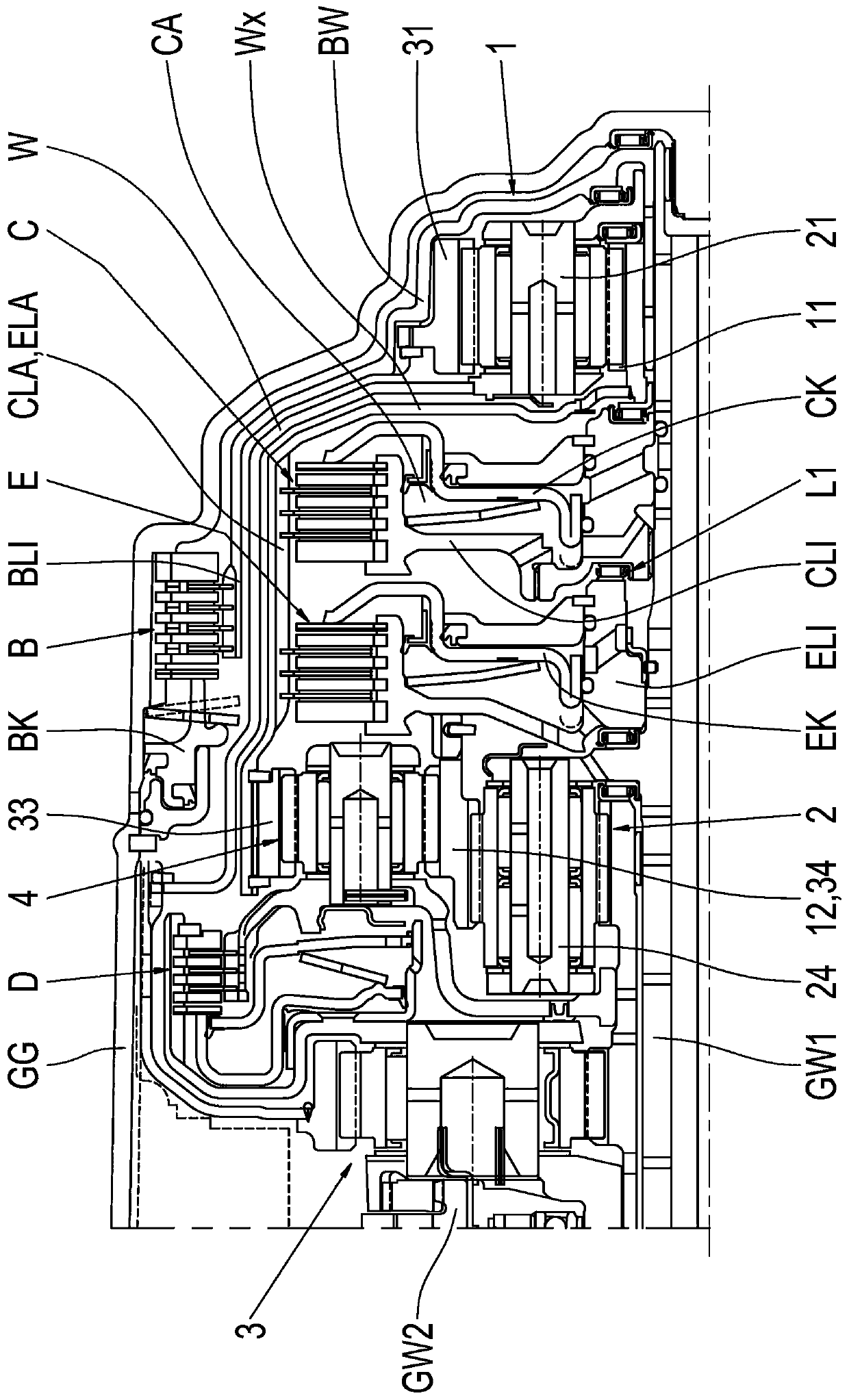 Transmission for a motor vehicle