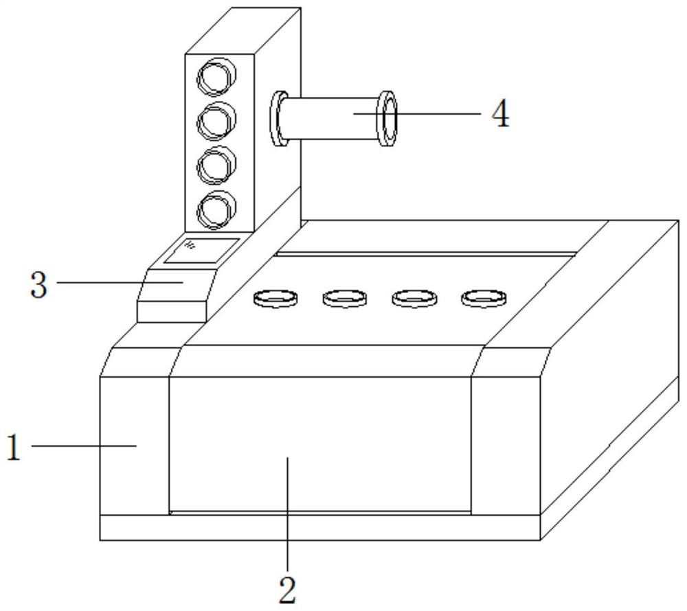 Smoke discharging and filtering device of laser engraving machine