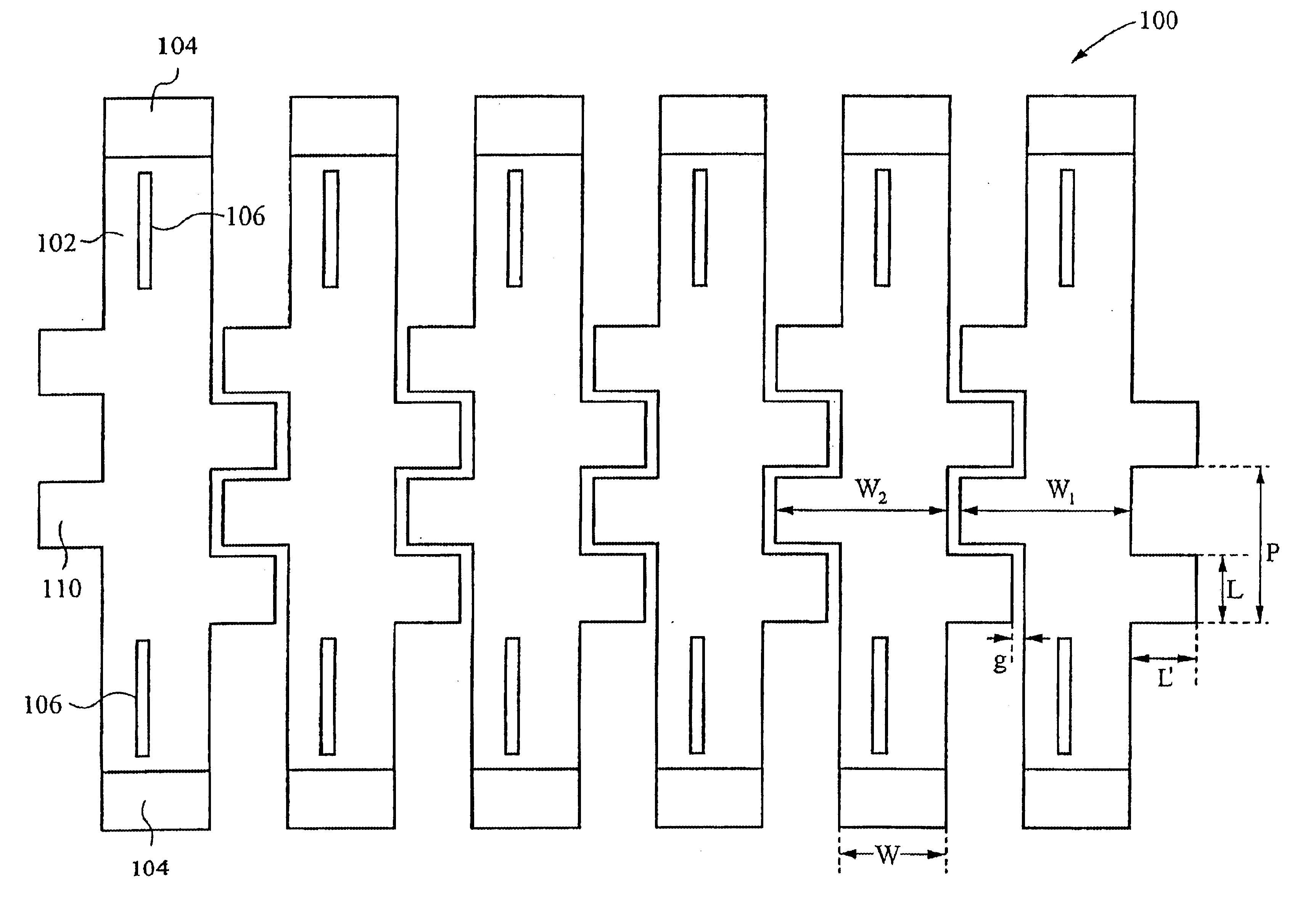 PDL mitigation structure for diffractive MEMS and gratings