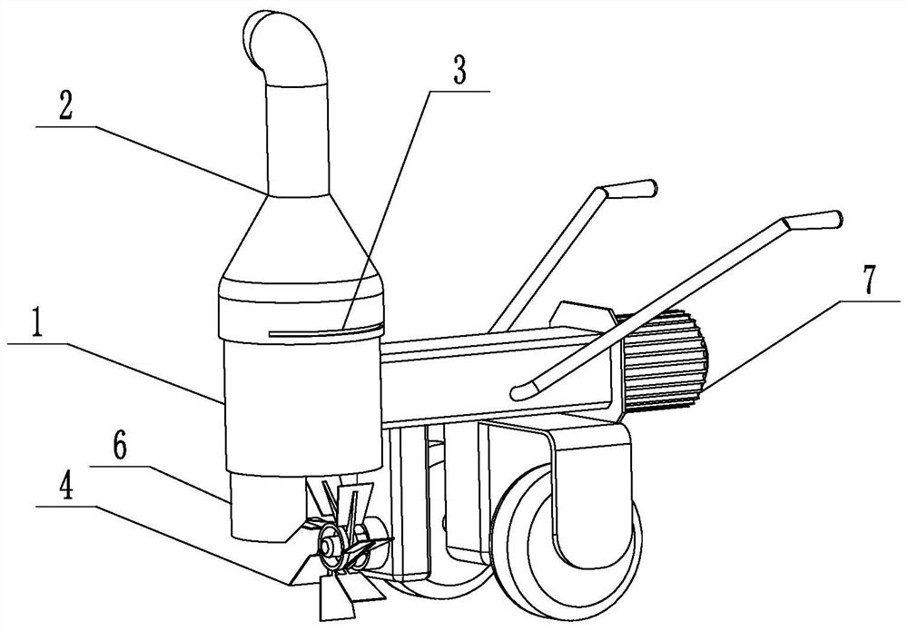 Highway drainage ditch dredging equipment