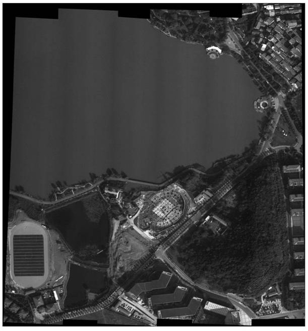 A method and system for generating hyperspectral images with large field of view of unmanned aerial vehicle