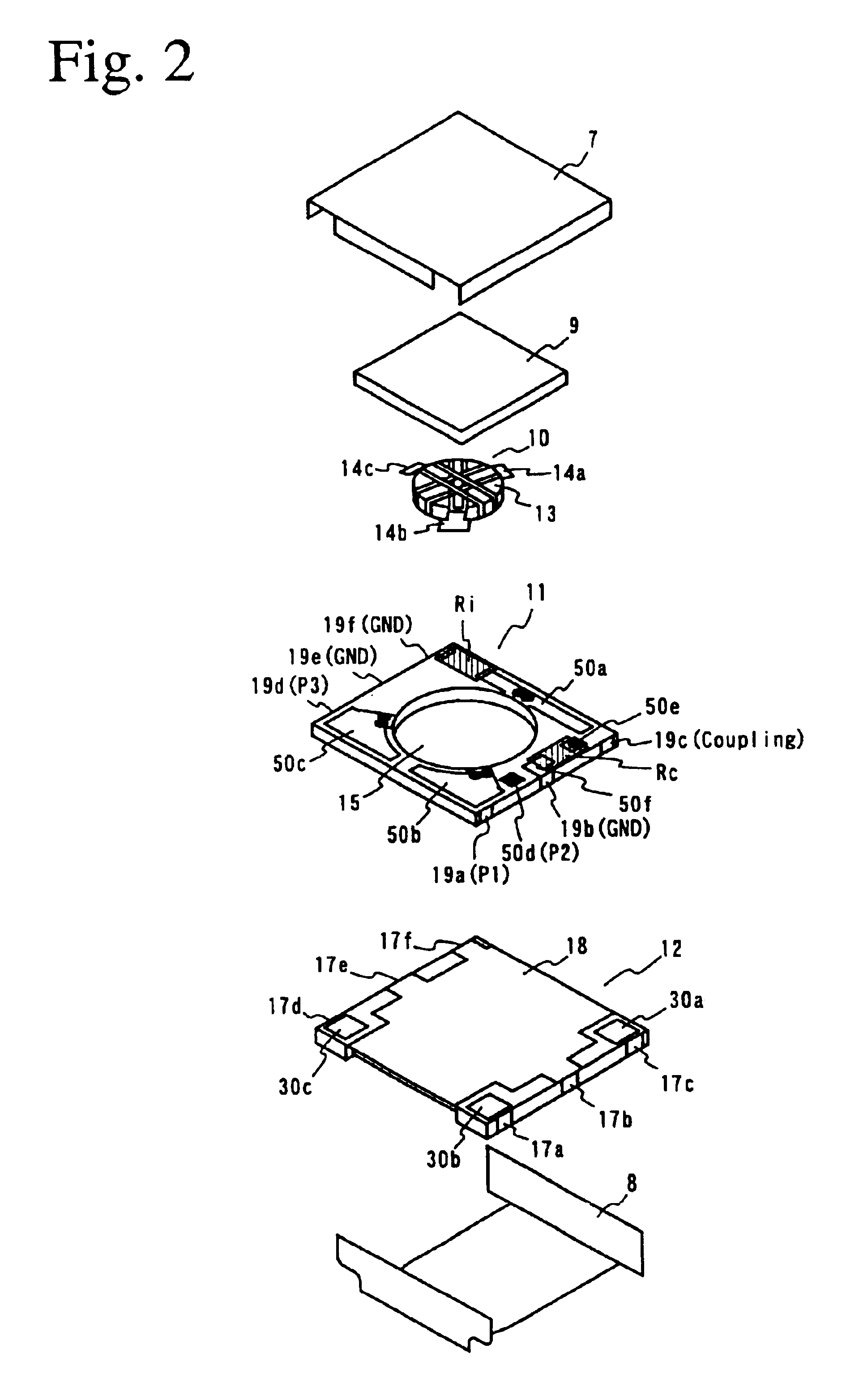 Irreversible circuit module including a directional coupler