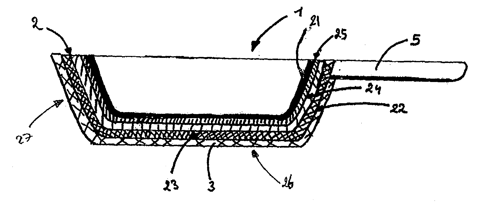 Composite cookware comprising a vitreous protective coating