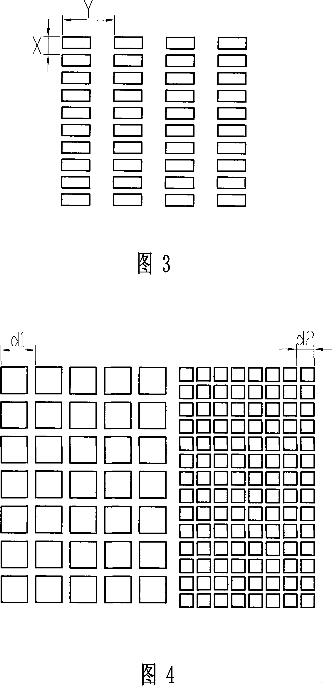 A crossed combined dual cycle grating for quanta trap infrared detector