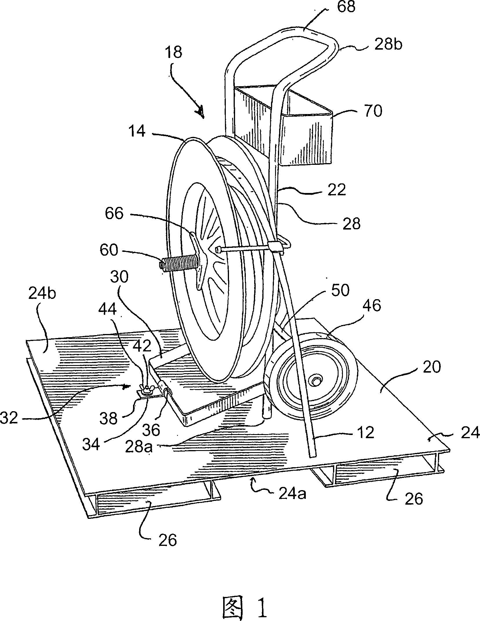 Method and apparatus for transporting and dispensing a strap