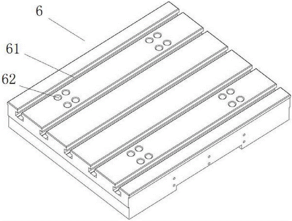 Grinding machine table