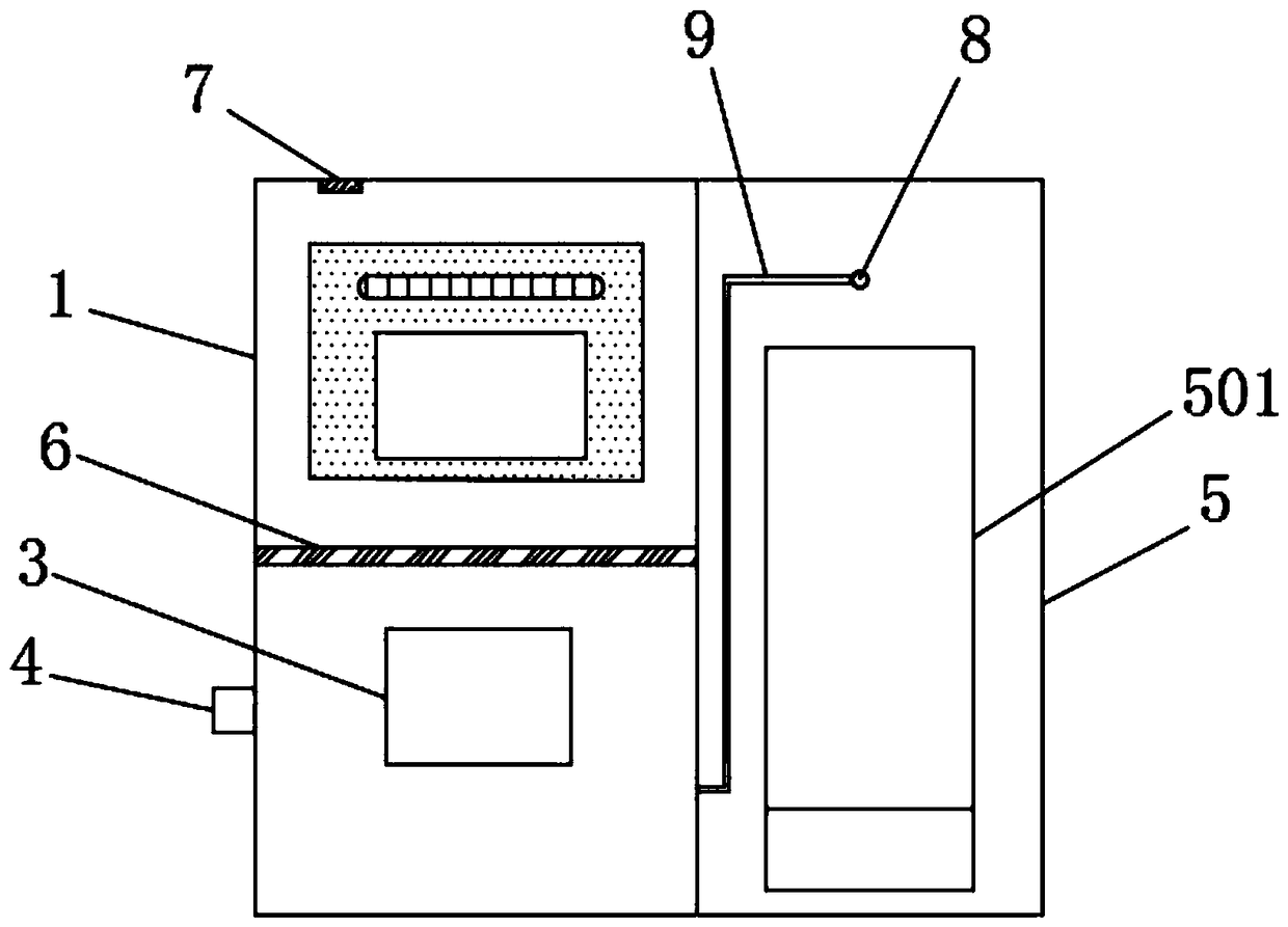 Detection device and detection method for drug residue on surface of agricultural product