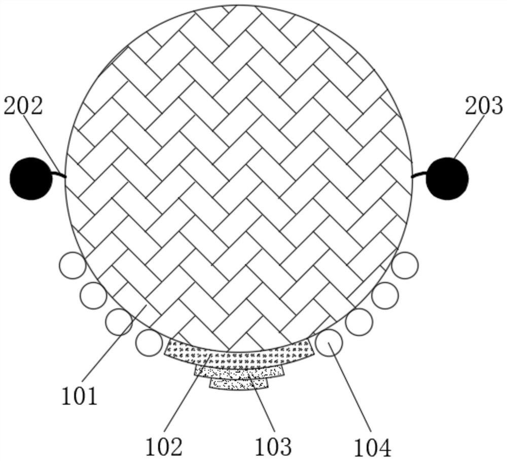 A self-degreasing water surface oil dirt adsorption ball