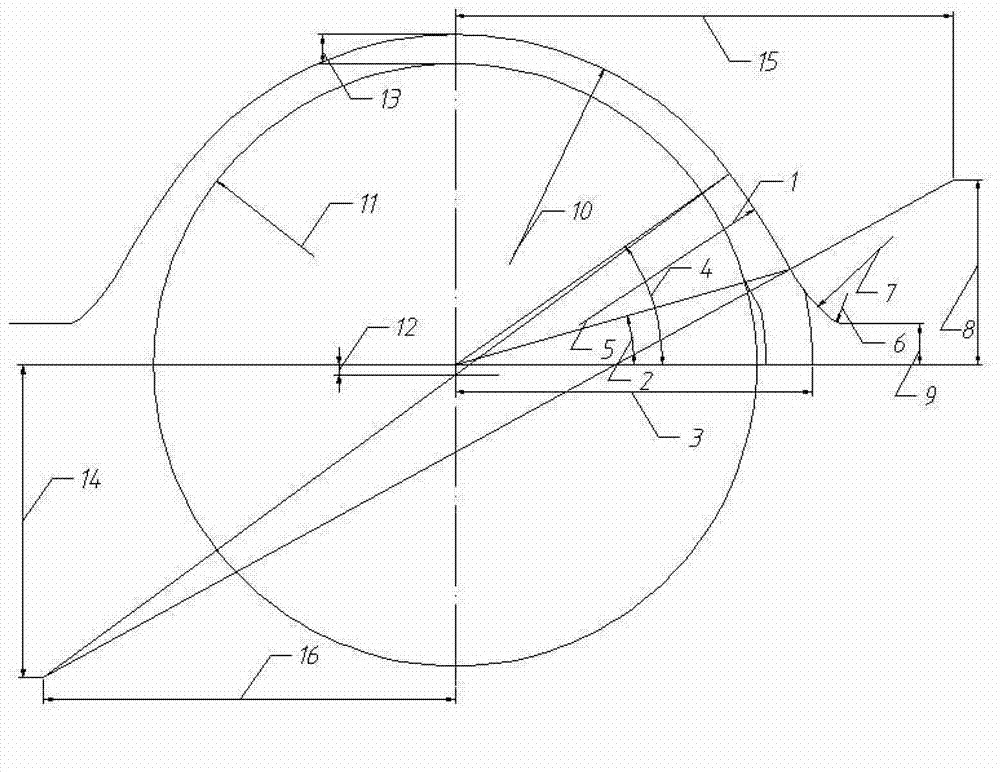 Method for determining hole pattern parameters of continuous mill by mechanical drawing