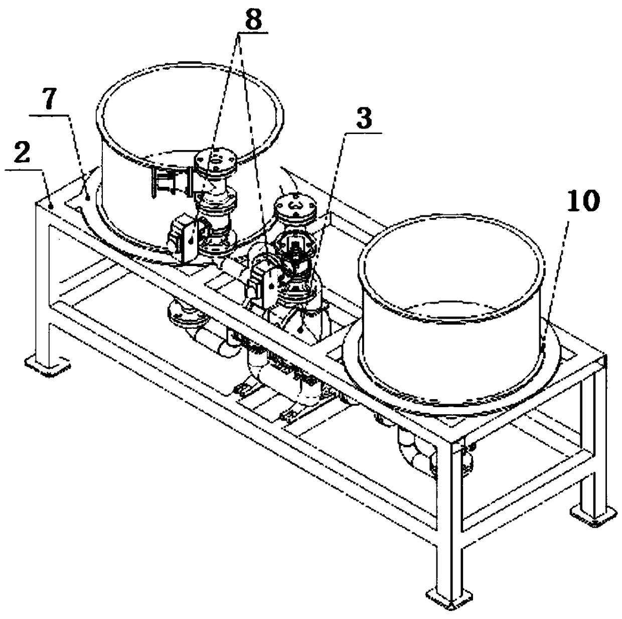 An intelligent feeding device for a variety of coating raw slurry for casting