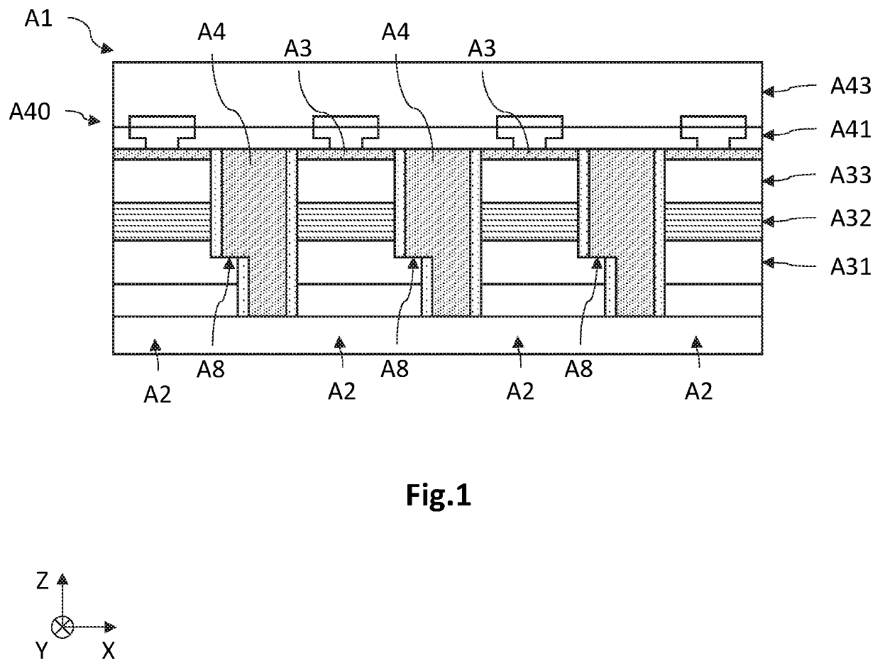 Process for manufacturing an optoelectronic device having a diode matrix