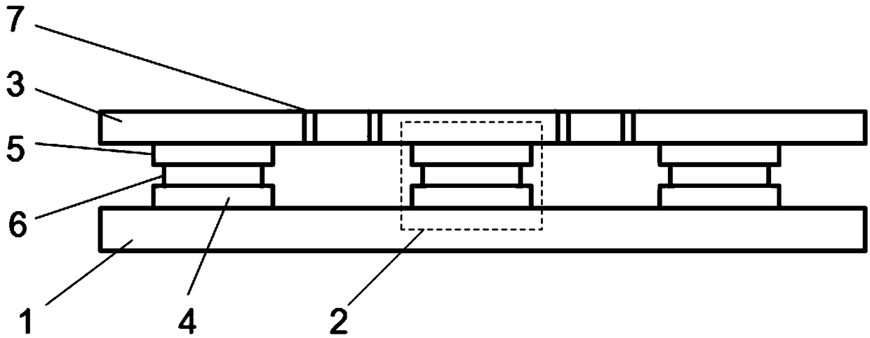 Flexible gas sensor chip structure