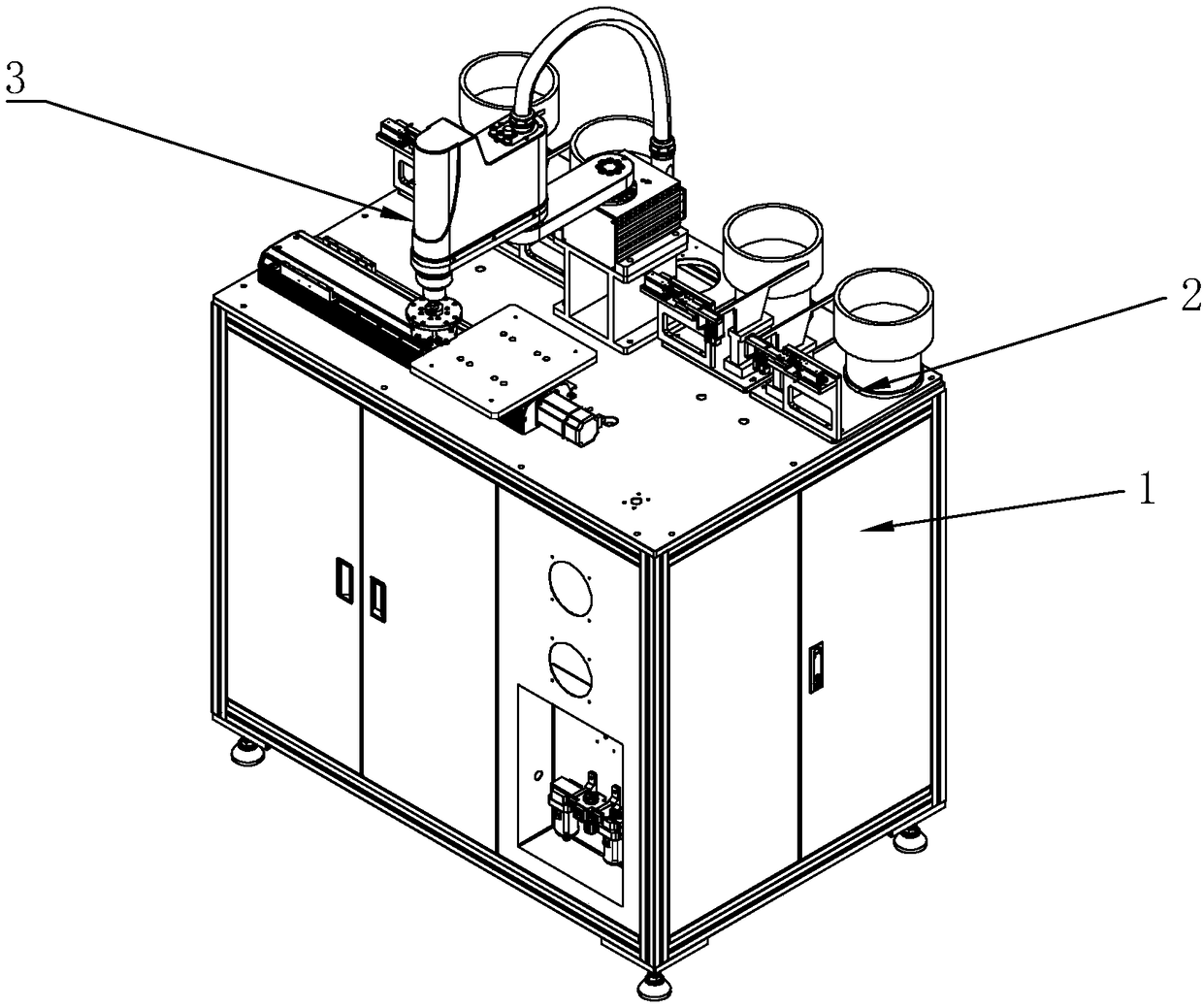 Full-automatic in-mold implanting machine and application method