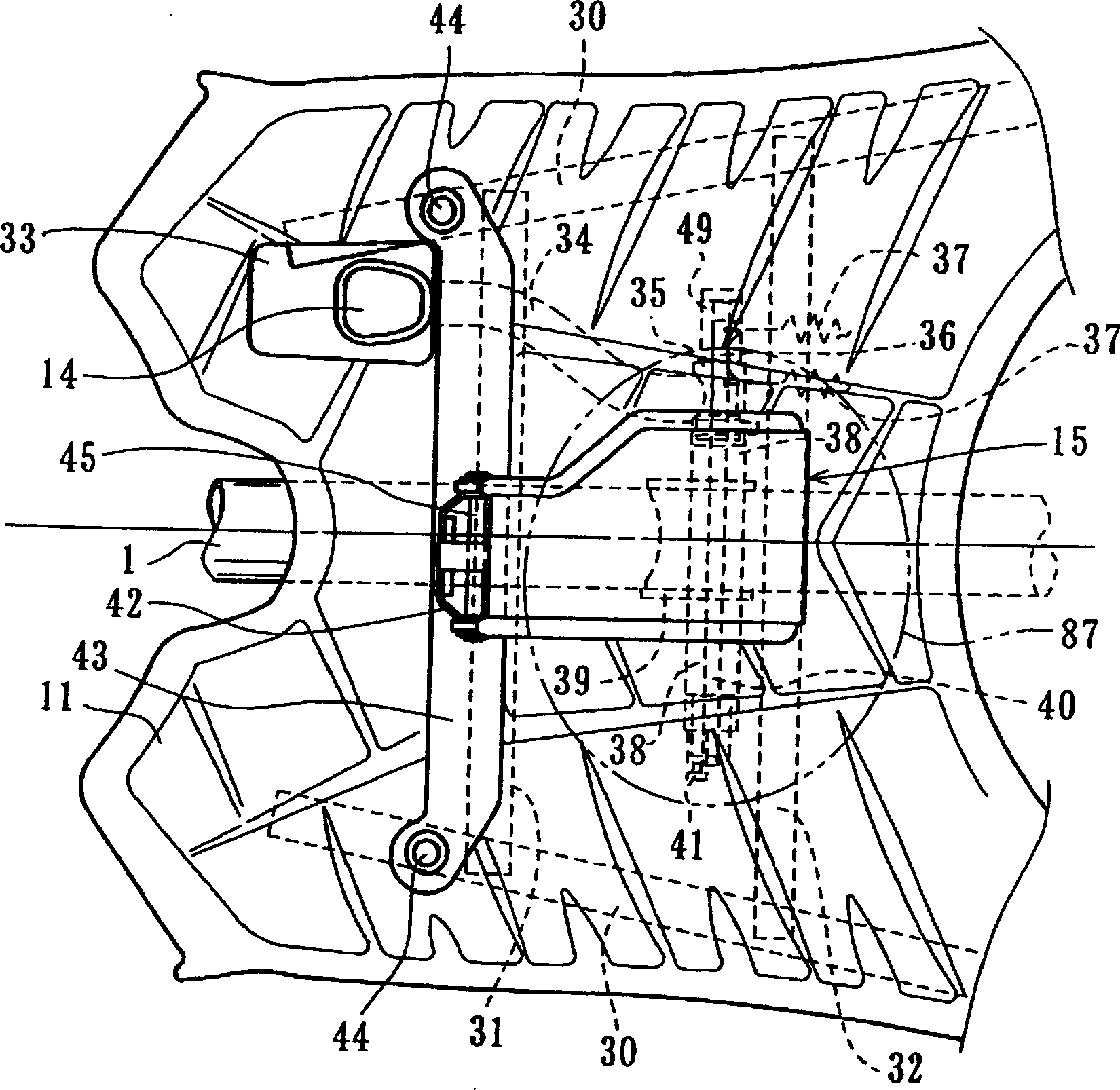 Baseboard structure for small size motorcycle