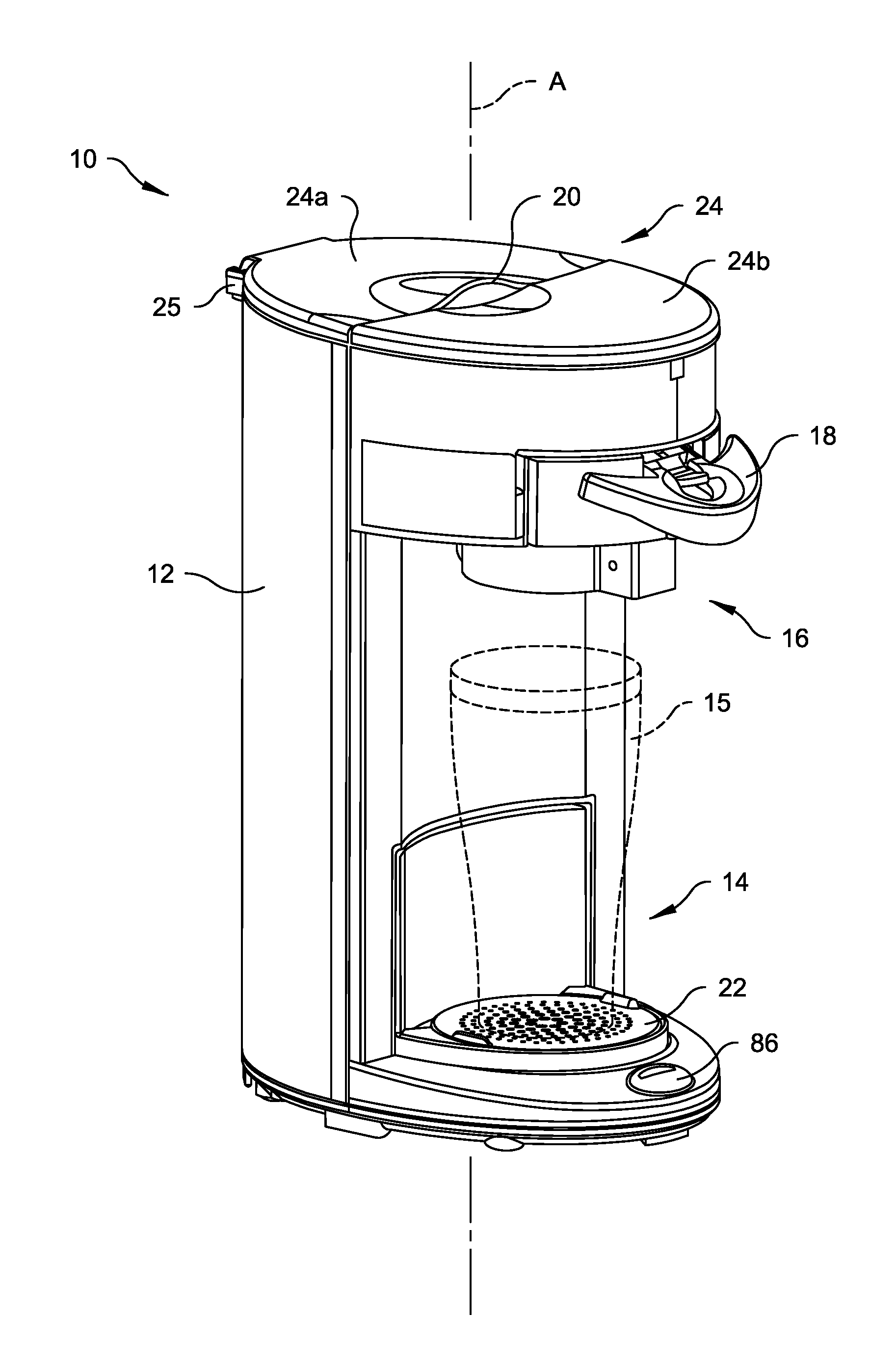 Kitchen Appliance for Preparing a Beverage and Method of Operating Same