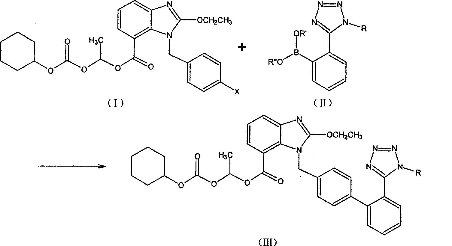 Candesartan Cilexetil and precursor compound preparation method thereof