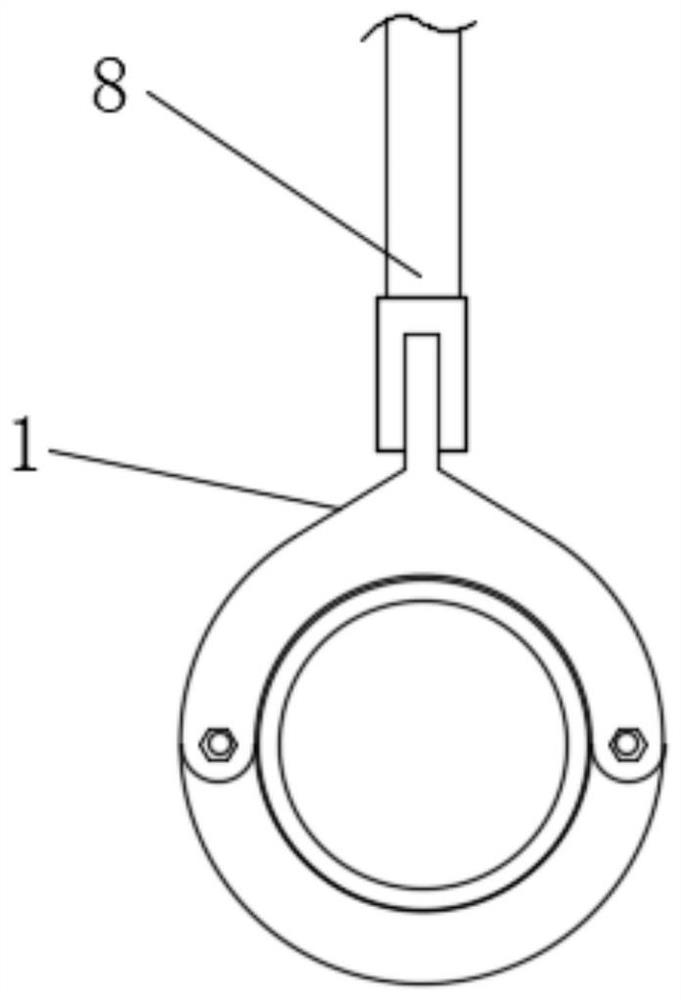 +/-800kV extra-high voltage direct current line live working squirrel-cage tubular bus wire lifting clamp