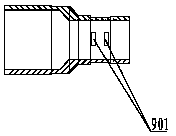 End-prefabricated tightened fiber core butterfly guiding-in optical cable and implementation method thereof