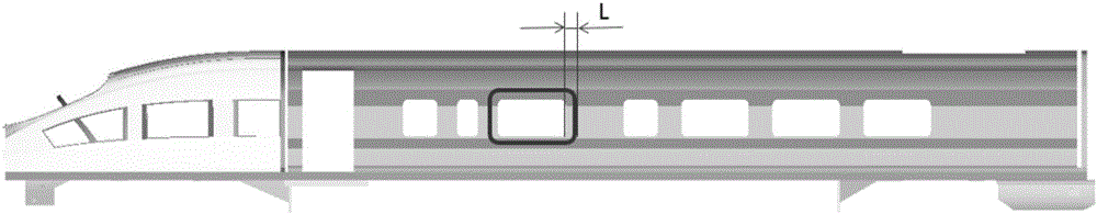 High-speed bullet train side window model boundary displacement calculation method and bonding strength calculation method based on RS mapping