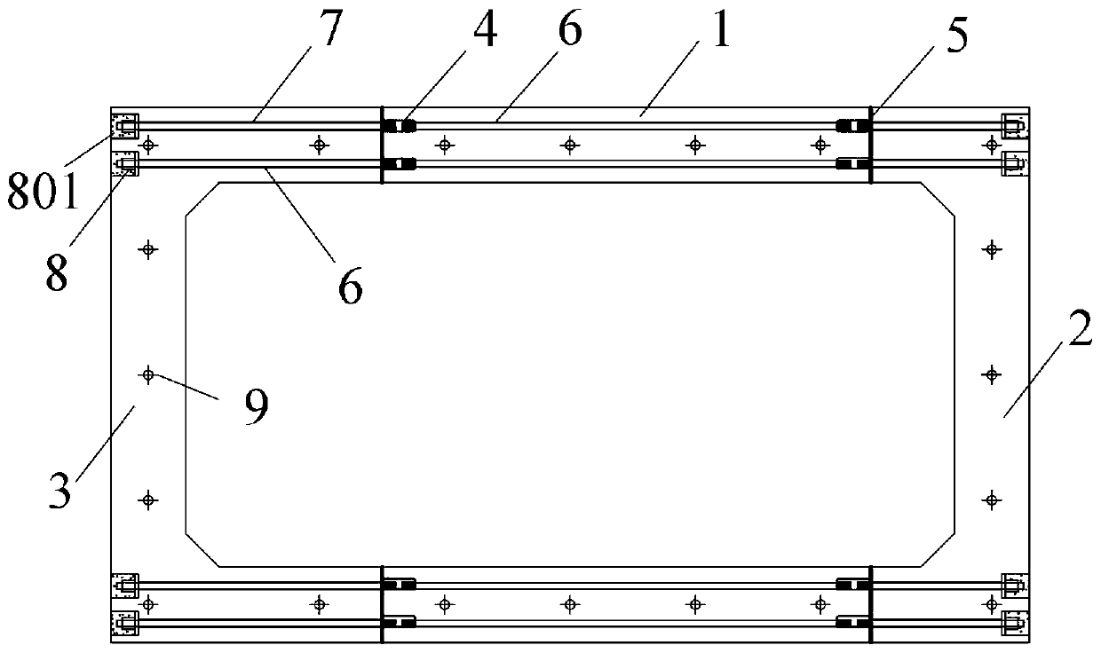 Modular prefabricated reinforced concrete hollow pier structure and assembly method thereof