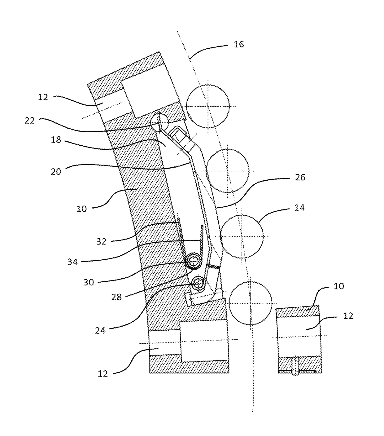 Rotor for a rotary press