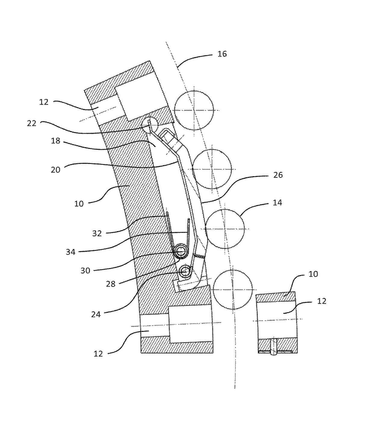 Rotor for a rotary press