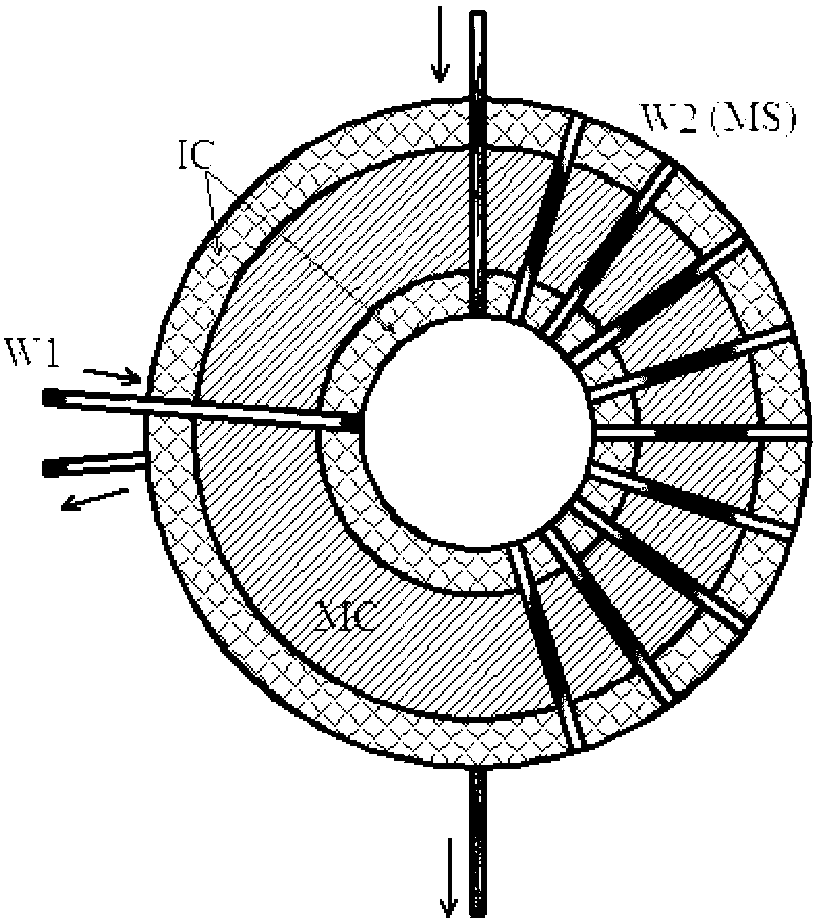 High-voltage saturable pulse transformer serving as multi-way synchronous magnetic switch